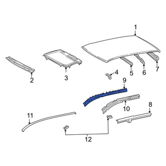 Toyota OE - Left Inner Roof Side Rail