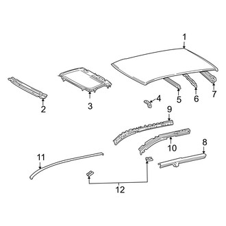 Toyota OE - Roof & Components (With Sunroof)