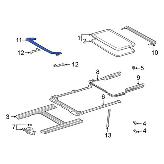 Toyota OE - Sunroof Deflector