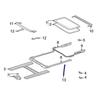 Toyota OE - Rear Left Sunroof Drain Hose