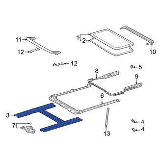 Toyota OE - Sunroof Guide Rail