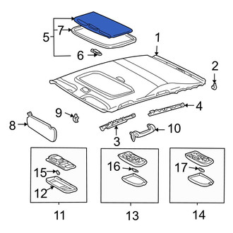 Toyota OE - Sunroof Cover