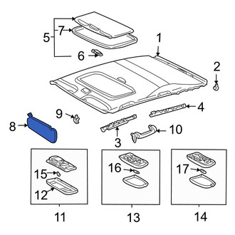 Toyota OE - Right Sun Visor