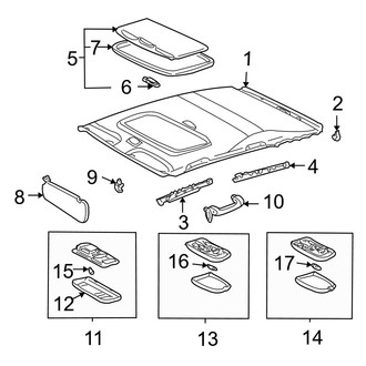 Toyota OE - Roof - Interior Trim (With Sunroof)