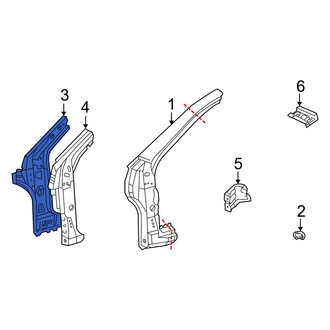 Toyota OE - Right Inner Body A-Pillar