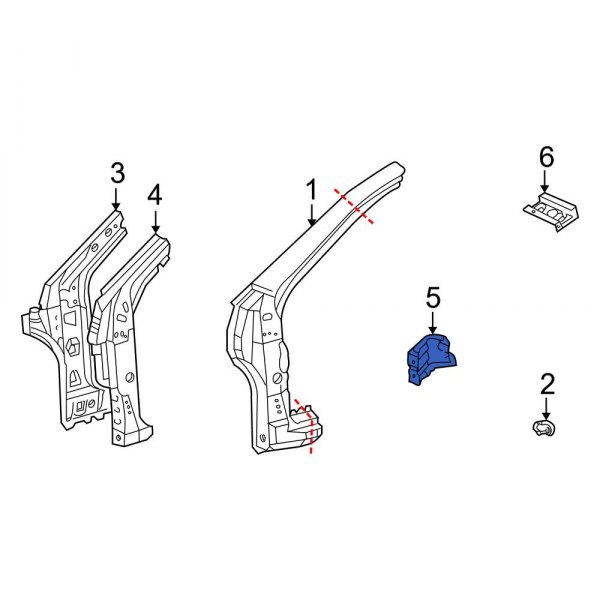 Body A-Pillar Reinforcement Bracket