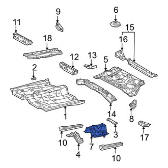 Toyota OE - Front Seat Belt Reinforcement