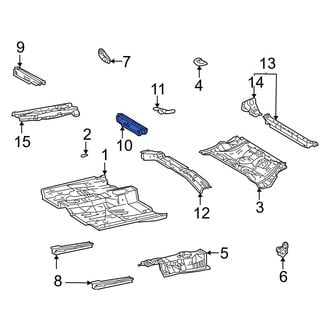 Toyota OE - Front Left Floor Pan Crossmember