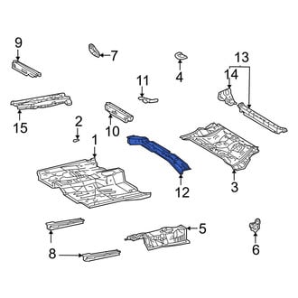 Toyota OE - Center Floor Pan Crossmember