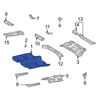 Toyota OE - Rear Left Floor Pan