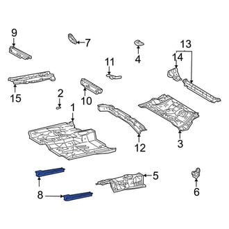 Toyota OE - Front Left Floor Side Rail