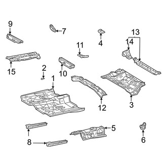 Toyota OE - Pillars, Rocker & Floor - Floor & Rails (AWD)