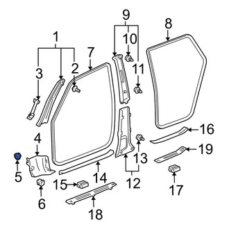 Toyota OE - Kick Panel Retainer