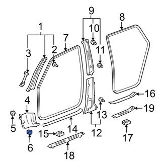 Toyota OE - Kick Panel Retainer