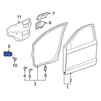 Toyota OE - Front Left Door Panel Insulation
