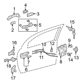Toyota OE - Front Door - Lock & Hardware