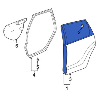 Toyota OE - Rear Left Door Shell