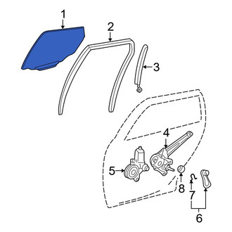 Toyota OE - Front Left Door Glass