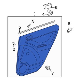 Toyota OE - Front Left Inner Door Interior Trim Panel