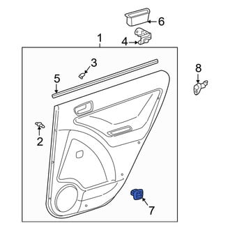 Toyota OE - Rear Door Window Switch