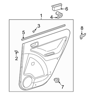 Toyota OE - Rear Door - Interior Trim