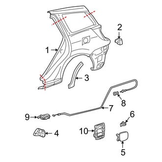 Toyota OE - Quarter Panel - Exterior Trim