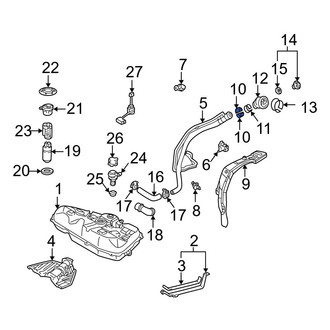 Toyota OE - Fuel Filler Neck Mount Plate