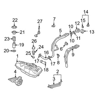 Toyota OE - Fuel System Components (FWD)