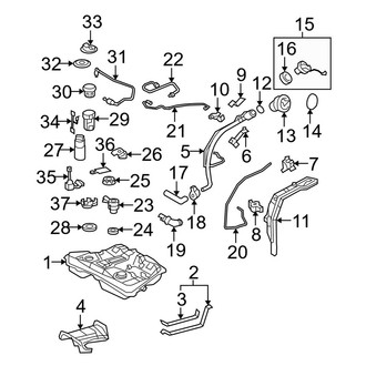 Toyota OE - Fuel System Components (AWD)