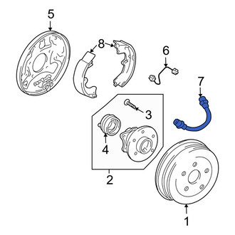 Toyota OE - Rear Brake Hydraulic Hose