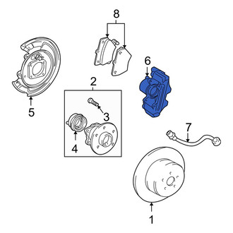 Toyota OE - Rear Left Disc Brake Caliper