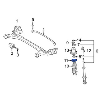 Toyota OE - Rear Upper Coil Spring Insulator