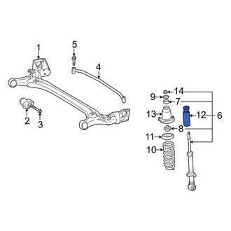Toyota OE - Rear Suspension Strut Bumper