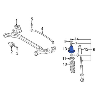 Toyota OE - Rear Left Suspension Shock Absorber Mount