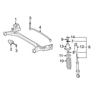 Toyota OE - Rear Suspension Strut Mount Support Ring