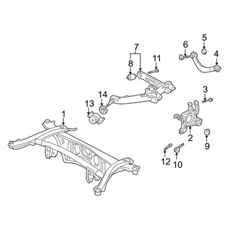Toyota OE - Rear Suspension - Suspension Components (AWD)