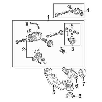 Toyota OE - Rear Suspension - Axle & Differential (AWD)
