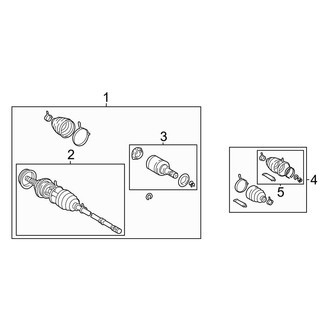 Toyota OE - Rear Suspension - Drive Axles (AWD)