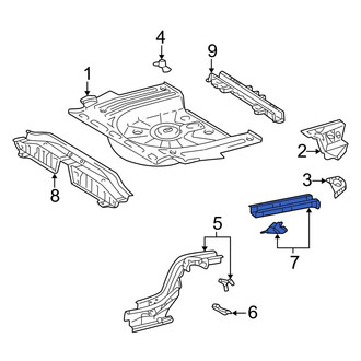 Toyota OE - Rear Left Frame Rail End