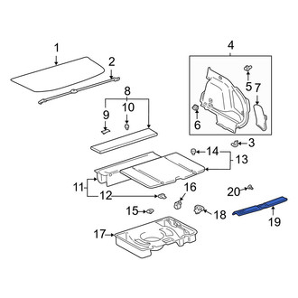 Toyota OE - Rear Liftgate Trim Scuff Plate