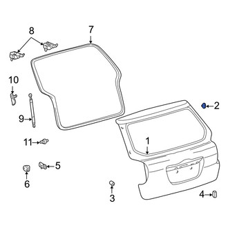 Toyota OE - Upper Liftgate Stop Bumper