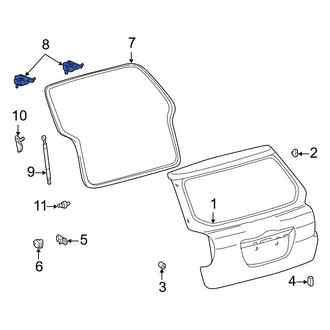 Toyota OE - Rear Left Liftgate Hinge