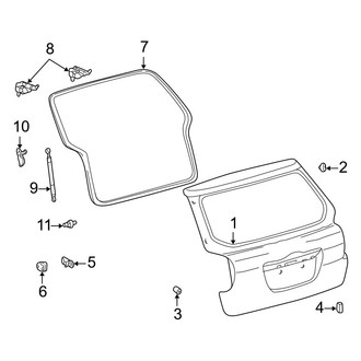 Toyota OE - Lift Gate - Gate & Hardware
