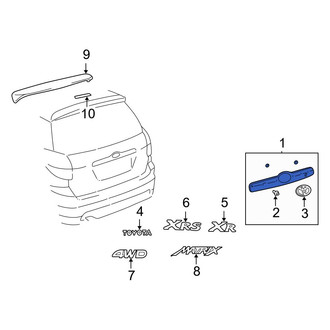 Toyota OE - Rear Liftgate Trim