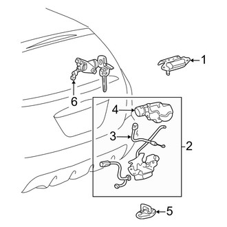 Toyota OE - Lift Gate - Lock & Hardware