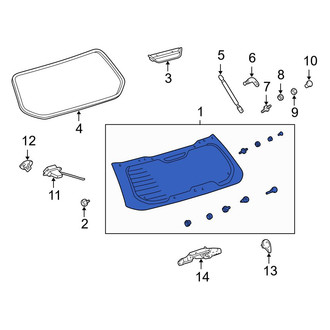 Toyota OE - Rear Liftgate Glass