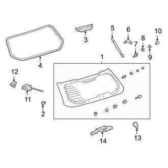 Toyota OE - Lift Gate - Glass