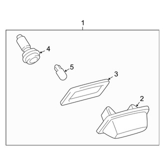 Toyota OE - Rear Lamps - License Lamps
