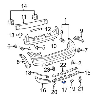 Toyota OE - Center Spoiler Seal