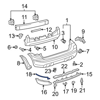 Toyota OE - Left Spoiler Seal